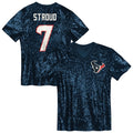 C.J. Stroud Houston Texans Girls Youth Sequin V - Neck Fashion Jersey - Navy