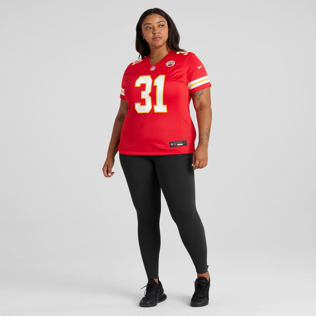 Jeffrey Bassa Kansas City Chiefs Women's Team Game Jersey - Red