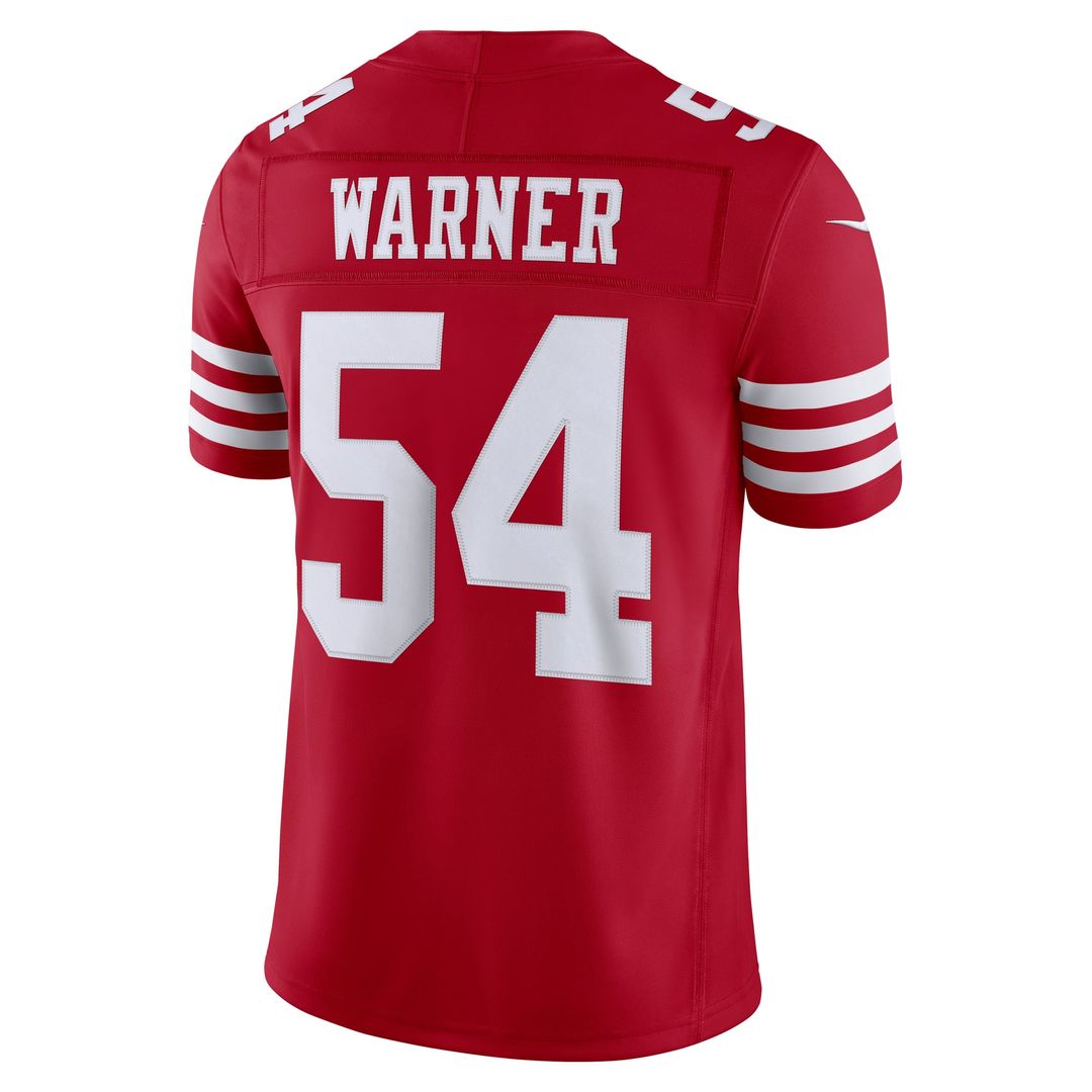 Fred Warner San Francisco 49ers Team Vapor F.U.S.E. Stitched Limited Jersey - Scarlet