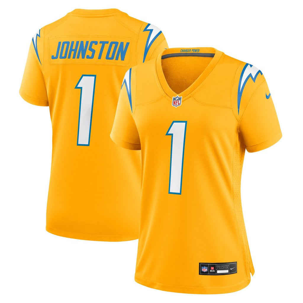 Quentin Johnston Los Angeles Chargers Women's Alternate Charger Power Game Jersey - Gold
