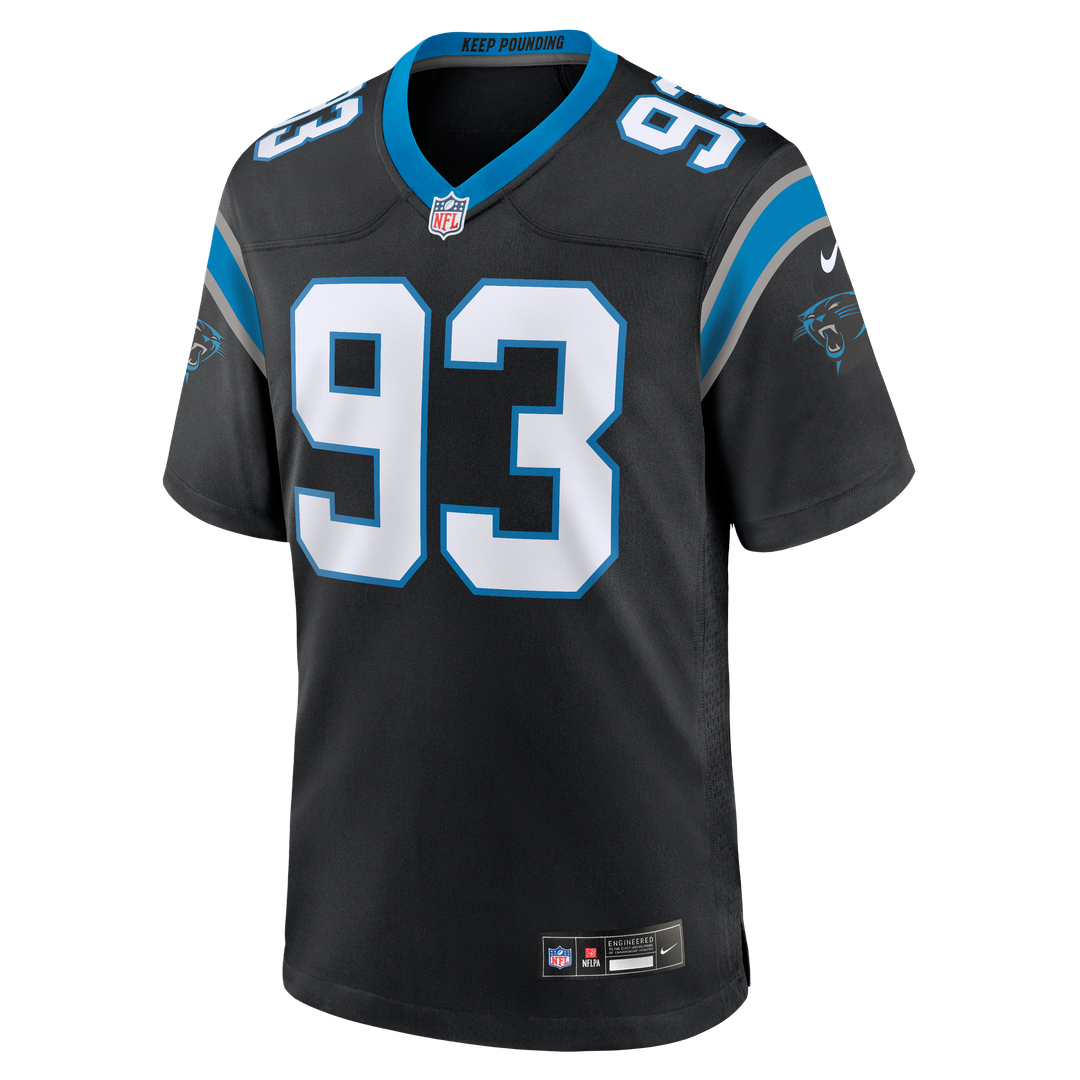TeRah Edwards Carolina Panthers Team Game Jersey - Black