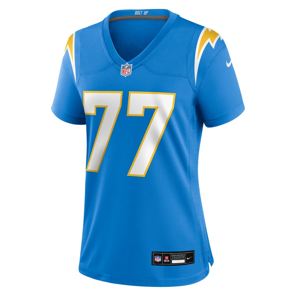 Travis Burke Los Angeles Chargers Women's Team Game Jersey - Powder Blue