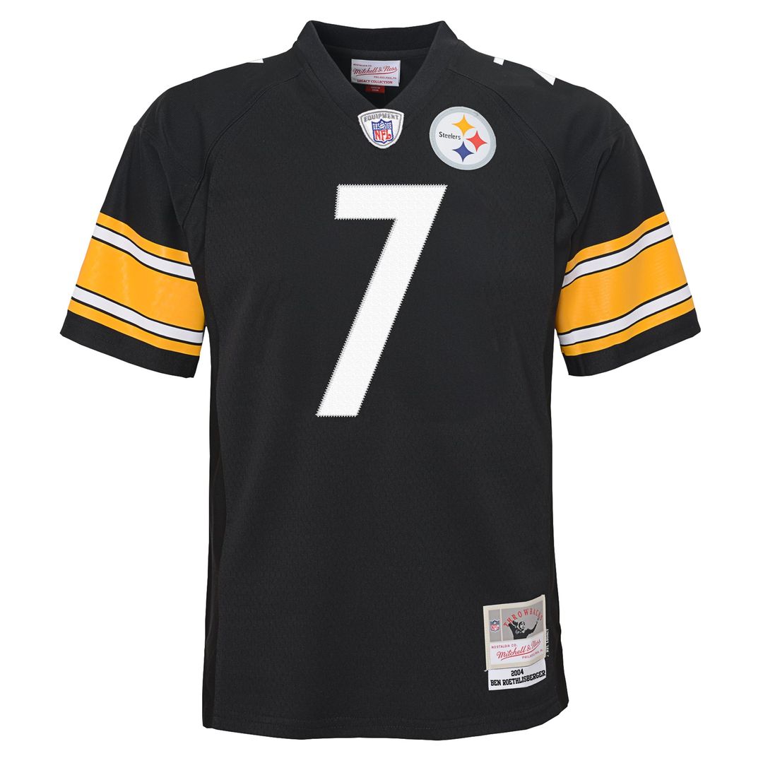 Ben Roethlisberger Pittsburgh Steelers Youth 2004 Legacy Replica Jersey - Black