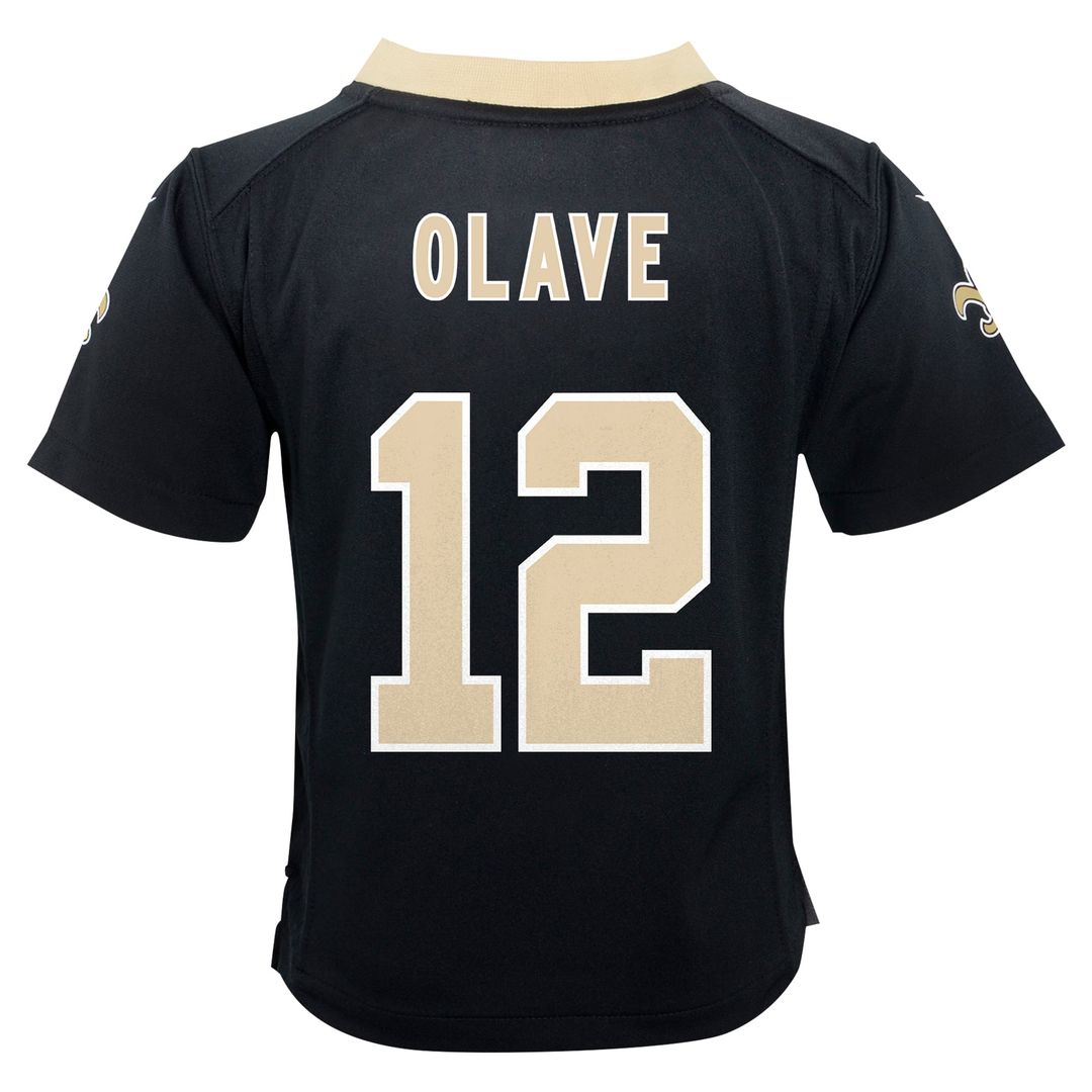 Chris Olave New Orleans Saints Infant Team Player Game Jersey - Black