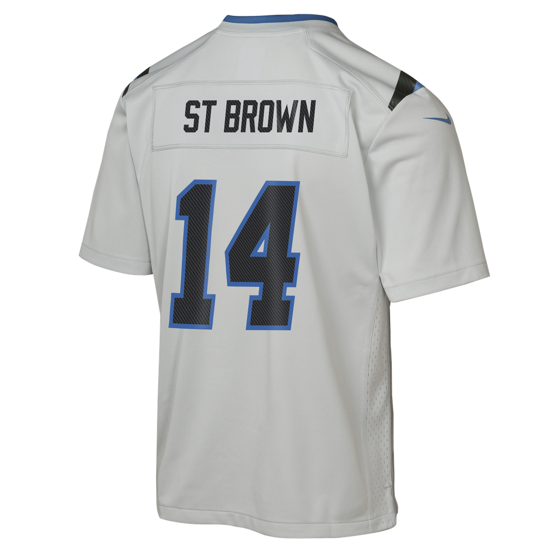 Amon - Ra St. Brown Detroit Lions Youth 2026 Rivalries Collection Game Jersey - Silver