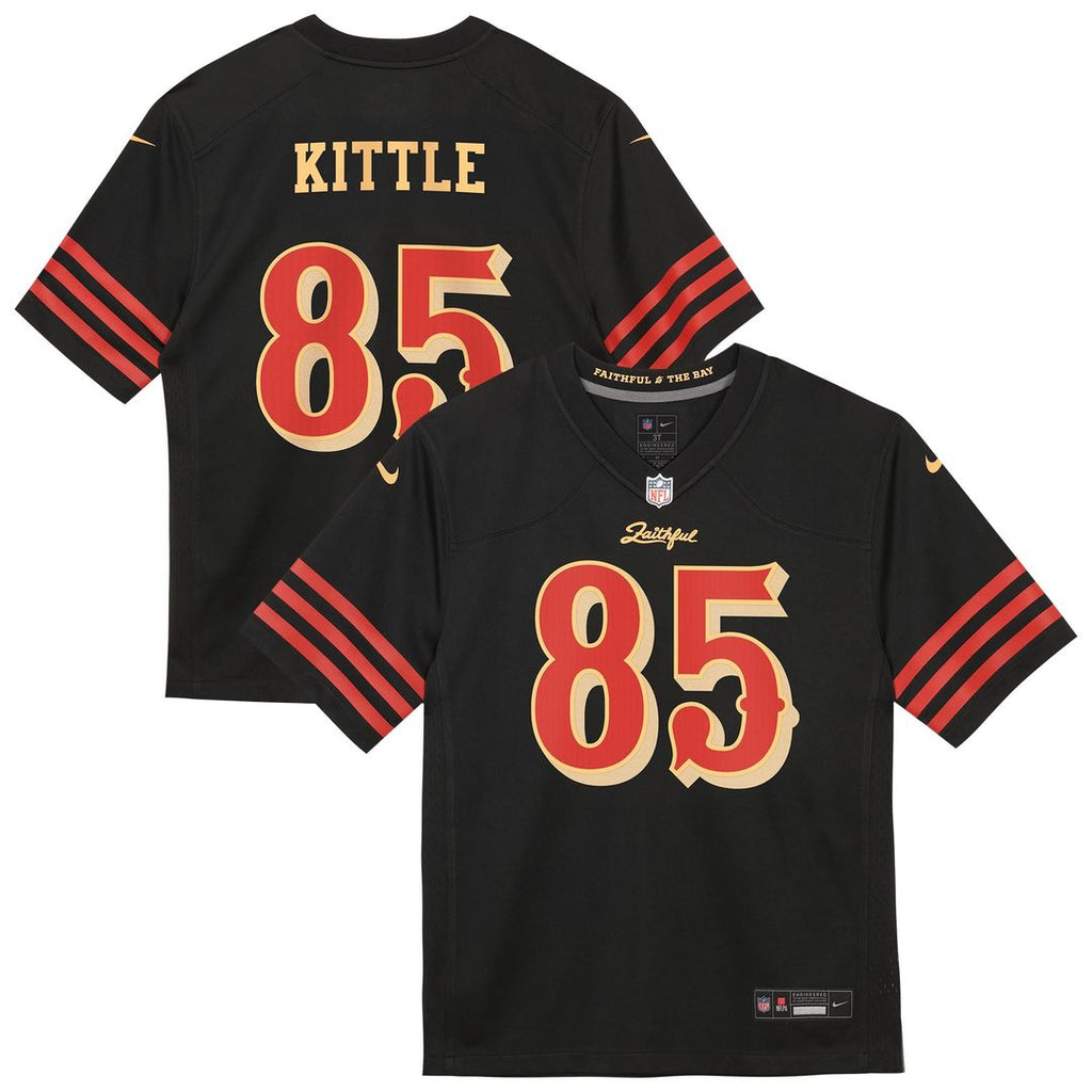 George Kittle San Francisco 49ers Preschool 2025 Rivalries Collection Game Jersey - Black