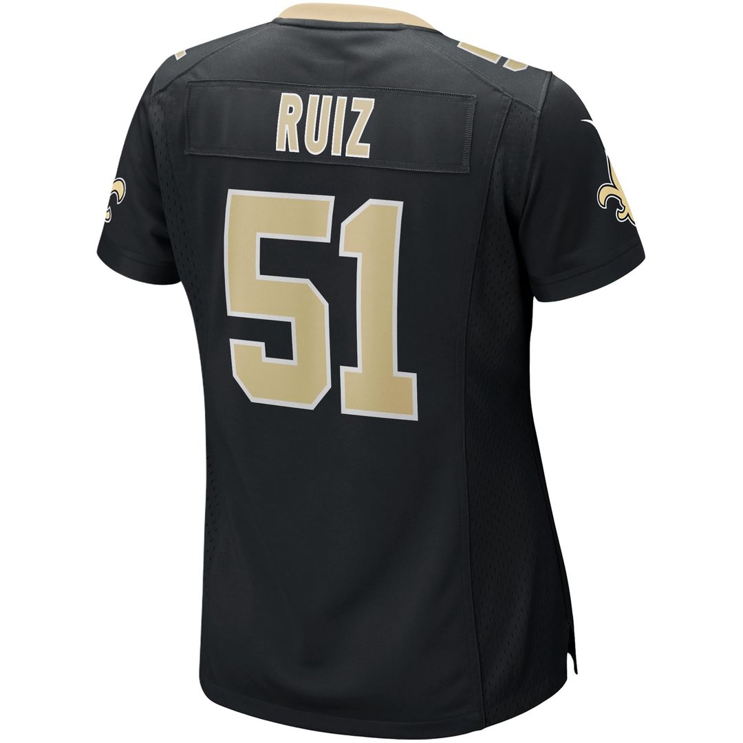 Cesar Ruiz New Orleans Saints Women's Game Jersey - Black