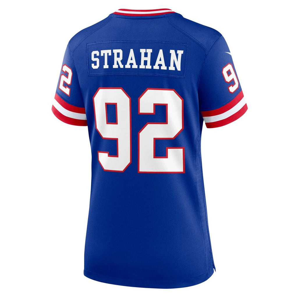 Michael Strahan New York Giants Women's Classic Retired Player Game Jersey - Royal