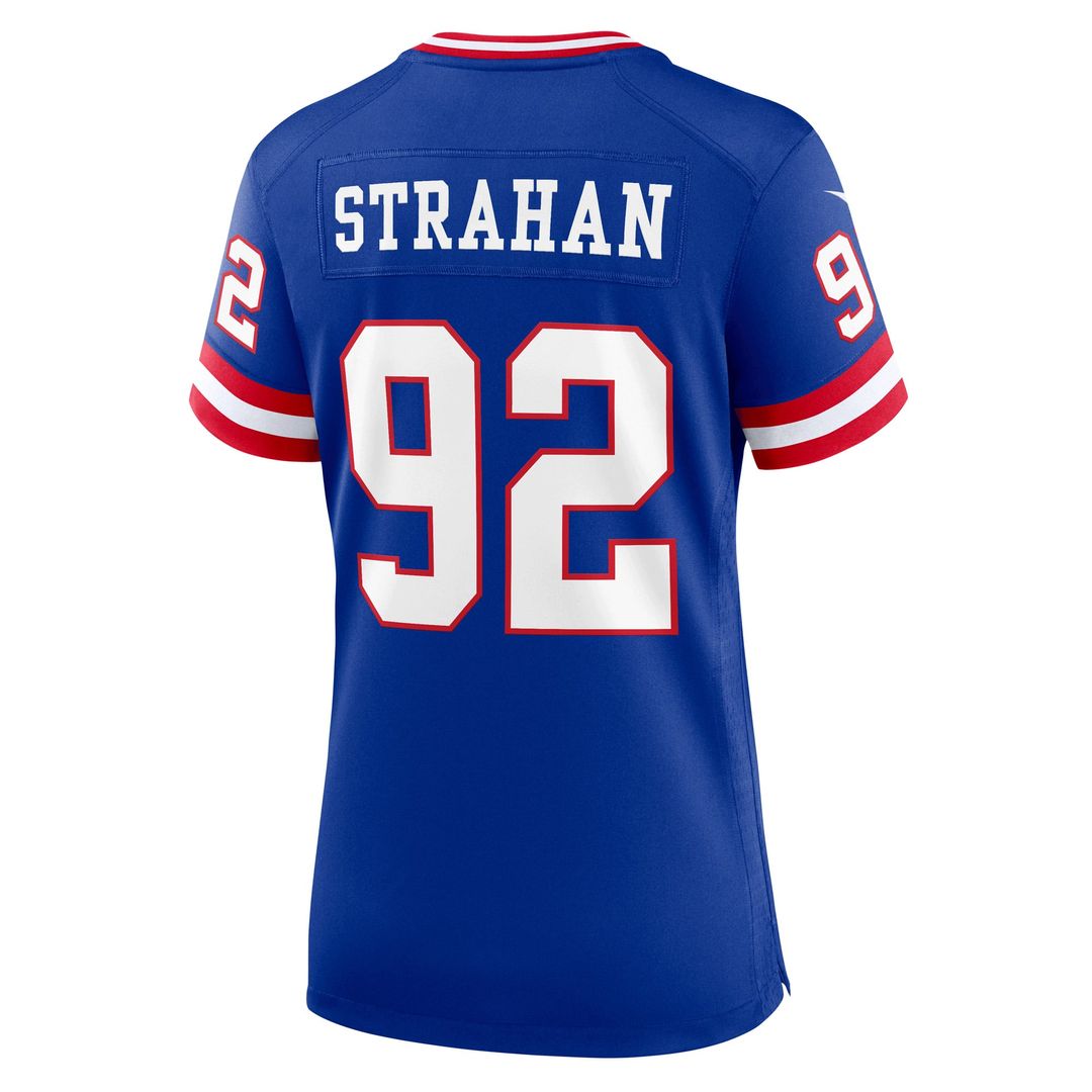 Michael Strahan New York Giants Women's Classic Retired Player Game Jersey - Royal