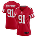Sam Okuayinonu San Francisco 49ers Women's Team Game Jersey - Scarlet