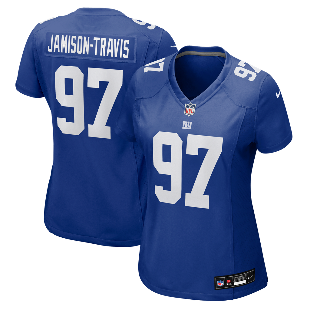 Bobby Jamison - Travis New York Giants Women's Team Game Jersey - Royal