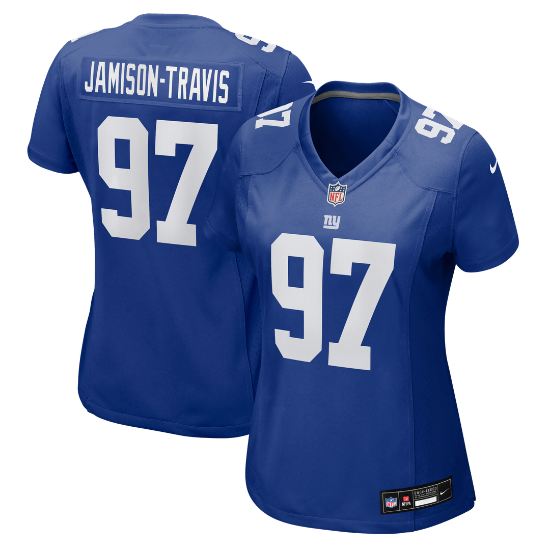 Bobby Jamison - Travis New York Giants Women's Team Game Jersey - Royal