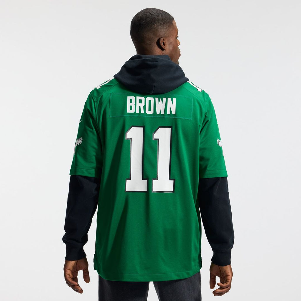 A.J. Brown Philadelphia Eagles Alternate Game Player Jersey - Kelly Green