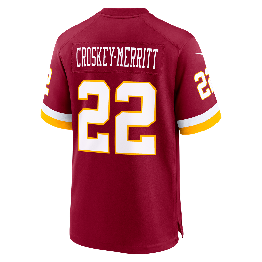 Jacory Croskey - Merritt Washington Commanders Game Super Bowl Era Jersey - White