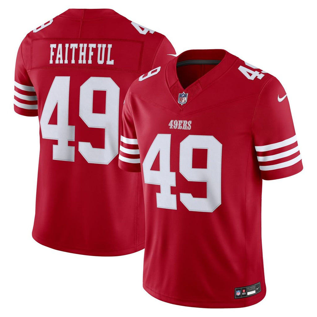 The Faithful San Francisco 49ers Team Vapor F.U.S.E. Stitched Limited Jersey - Scarlet