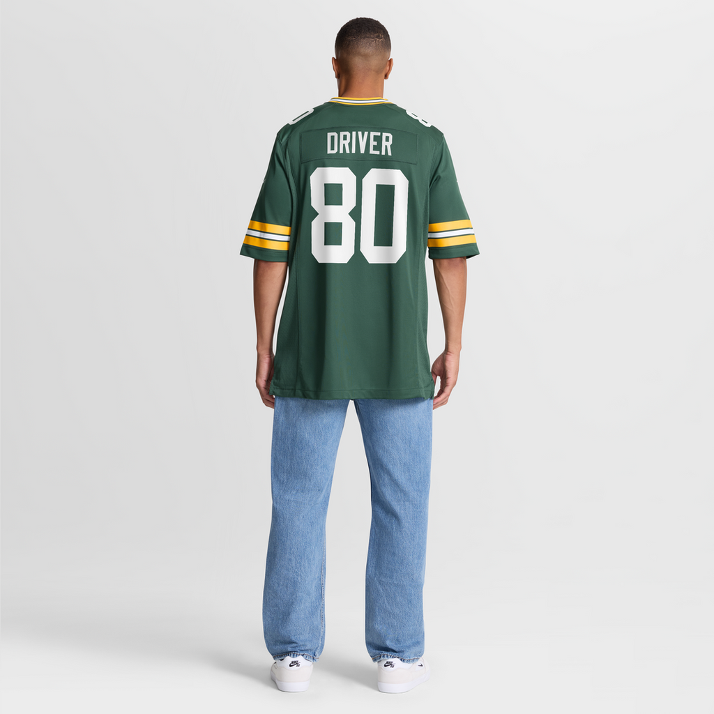 Donald Driver Green Bay Packers Game Retired Player Jersey - Green