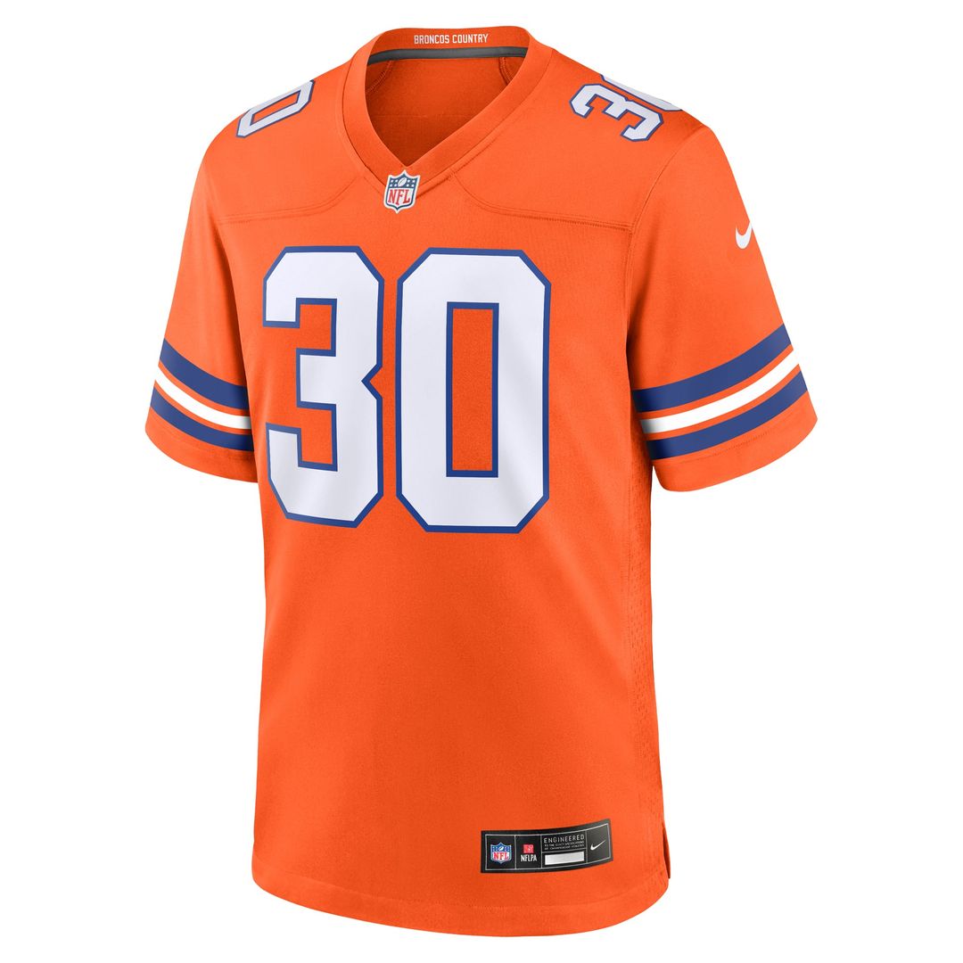 Terrell Davis Denver Broncos Retired Player Alternate Game Jersey - Orange