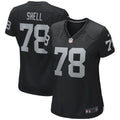 Art Shell Las Vegas Raiders Women's Game Retired Player Jersey - Black