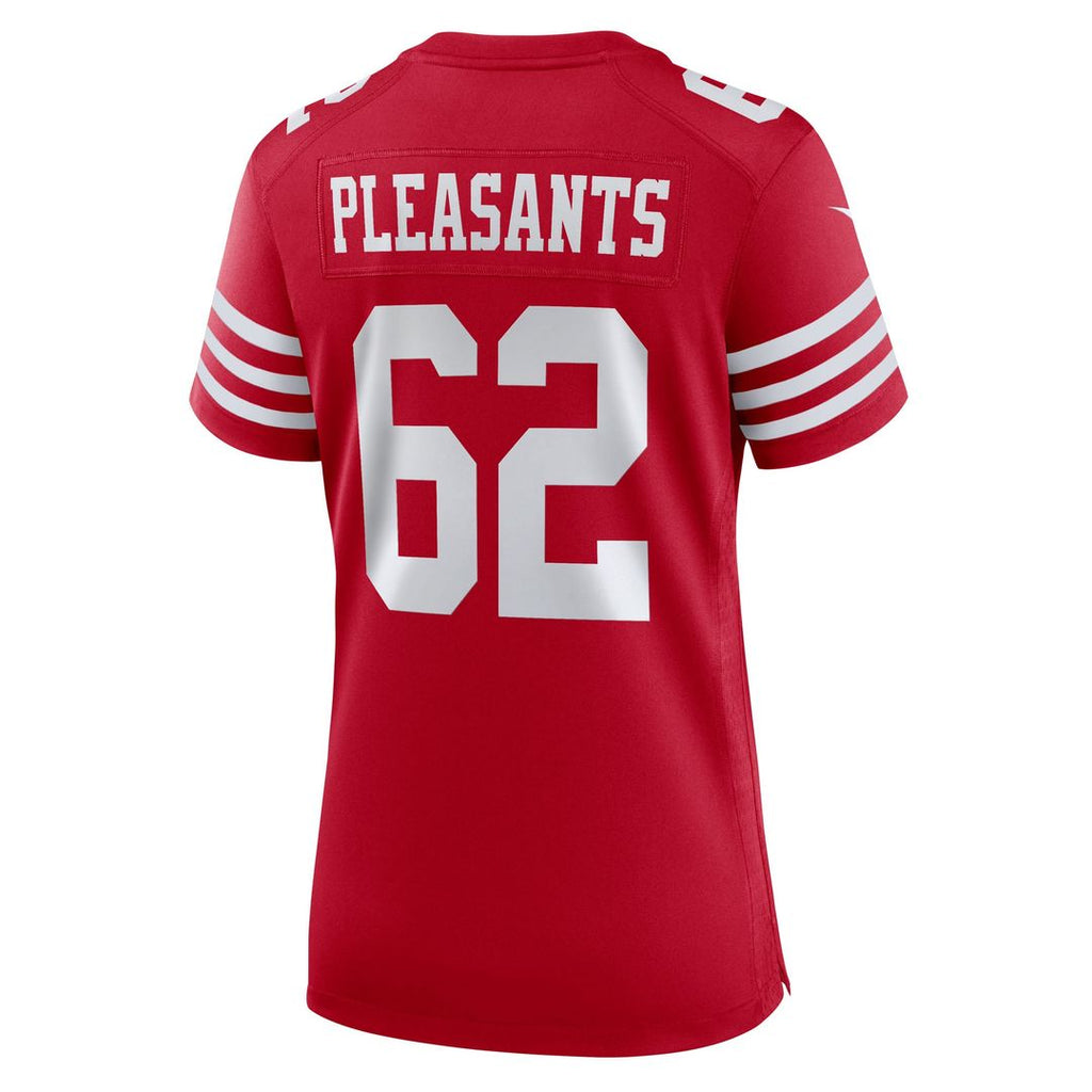 Austen Pleasants San Francisco 49ers Women's Team Game Jersey - Scarlet