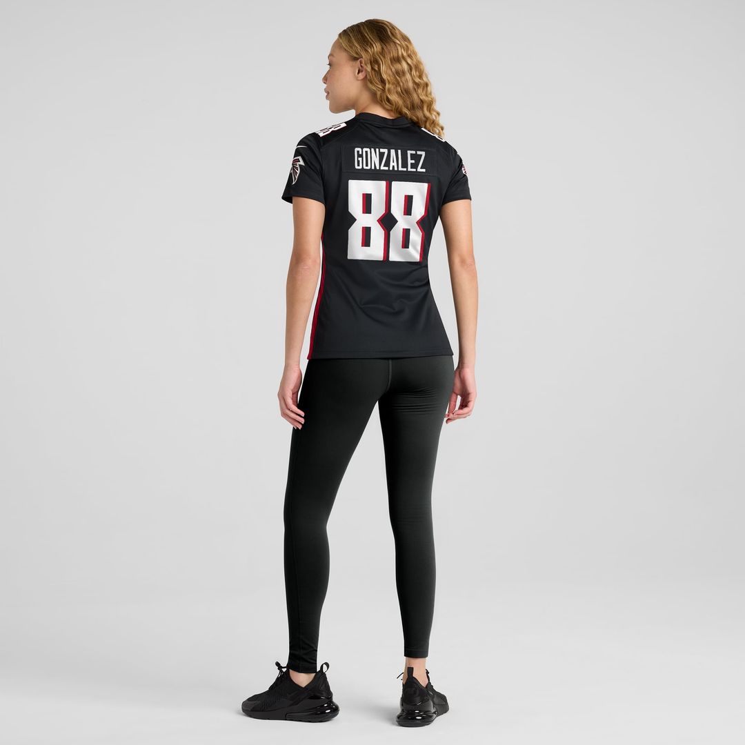 Tony Gonzalez Atlanta Falcons Women's Game Retired Player Jersey - Black