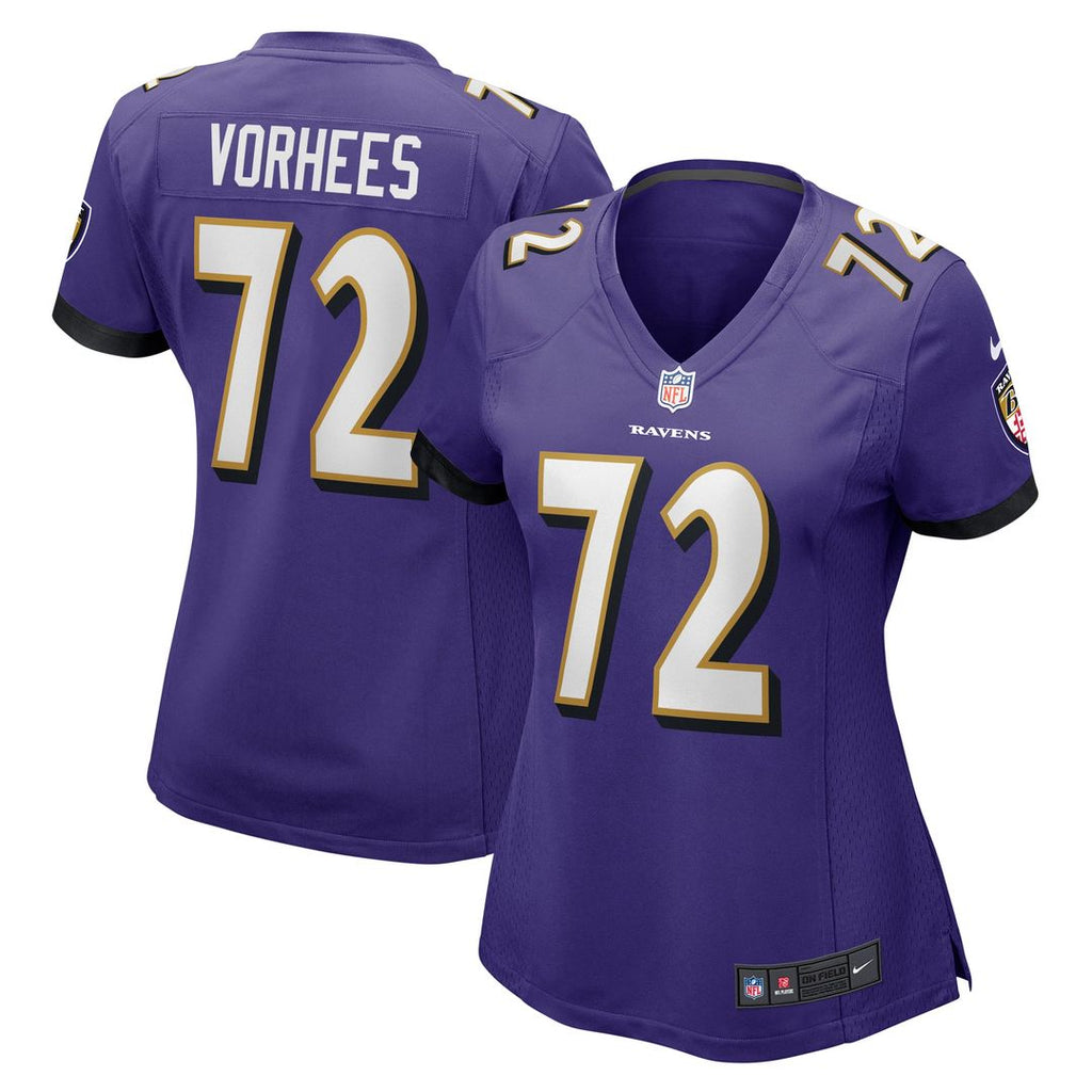 Andrew Vorhees Baltimore Ravens Women's Game Jersey - Purple