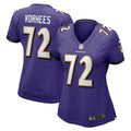 Andrew Vorhees Baltimore Ravens Women's Game Jersey - Purple