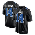 Amon - Ra St. Brown Detroit Lions Carbon Fashion Jersey - Carbon Black