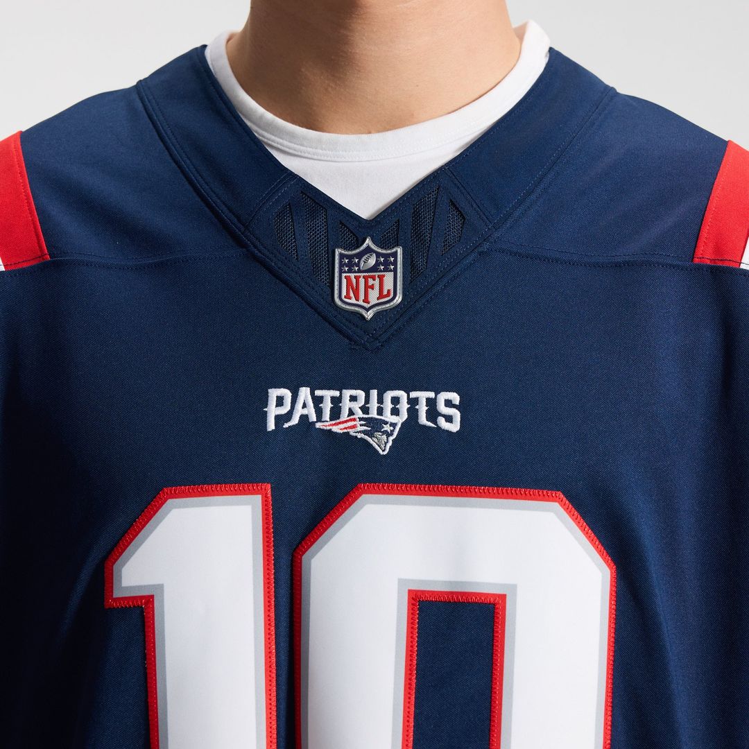 Drake Maye New England Patriots Team Vapor F.U.S.E. Stitched Limited Jersey - Navy