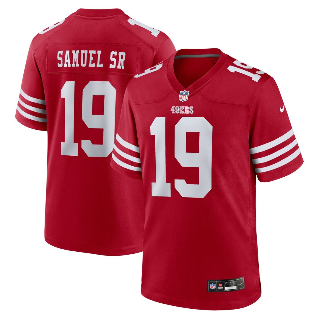 Deebo Samuel Sr San Francisco 49ers Team Game Jersey - Scarlet