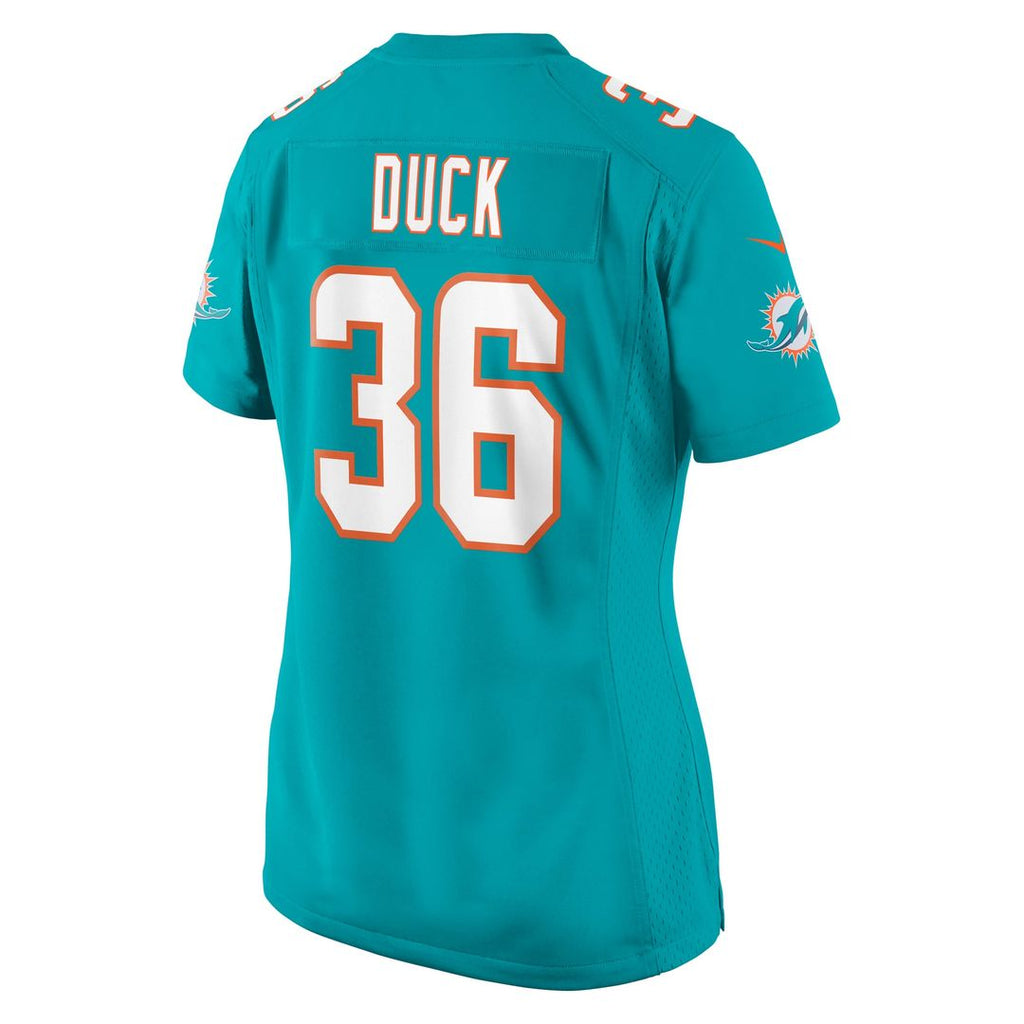 Storm Duck Miami Dolphins Women's Game Jersey - Aqua