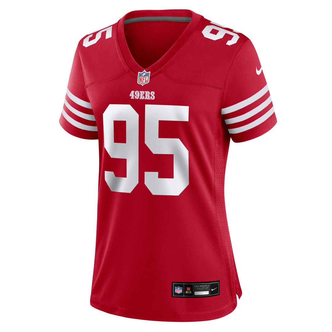 Alfred Collins San Francisco 49ers Women's Team Game Jersey - Scarlet
