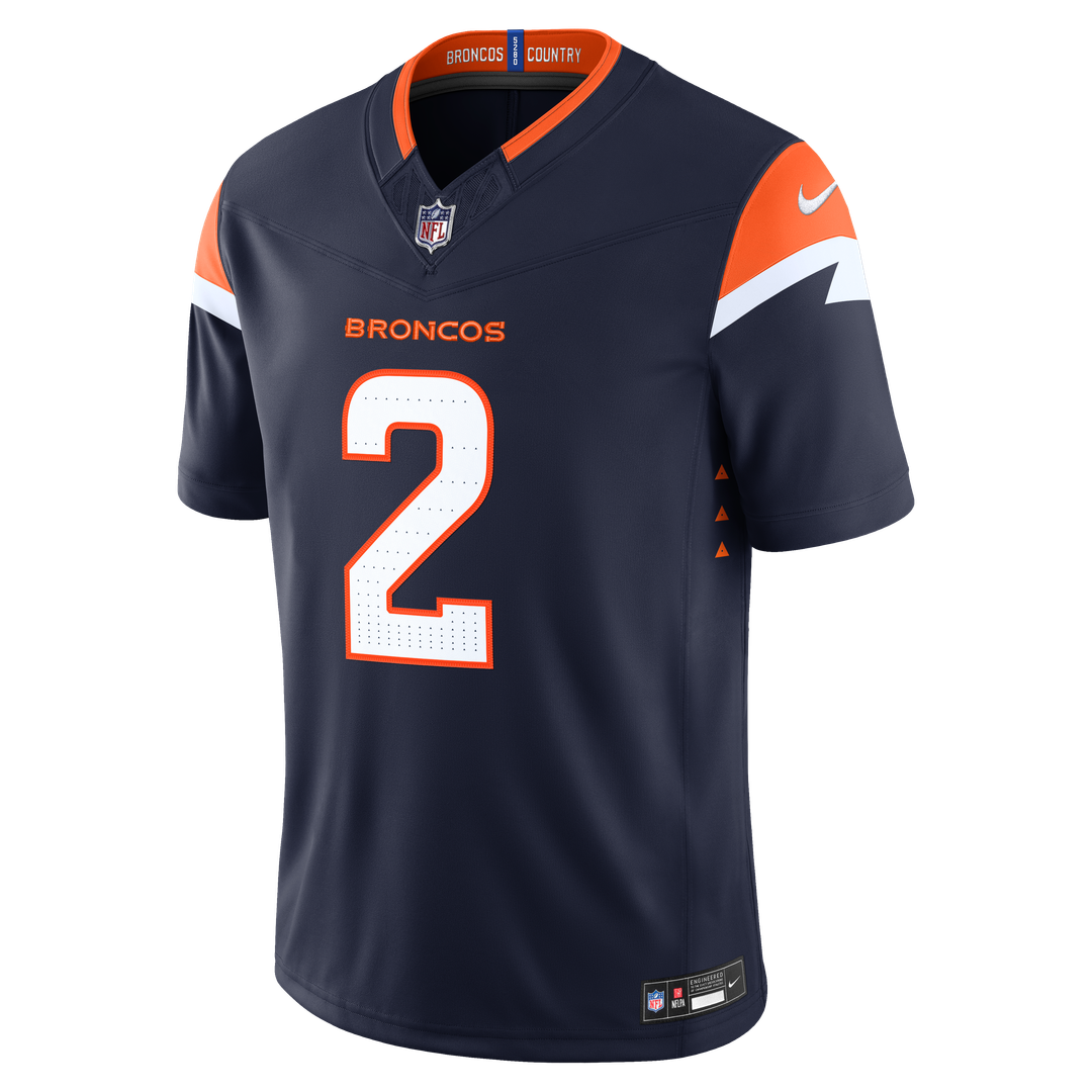 Patrick Surtain II Denver Broncos Alternate Vapor F.U.S.E. Stitched Limited Jersey - Navy