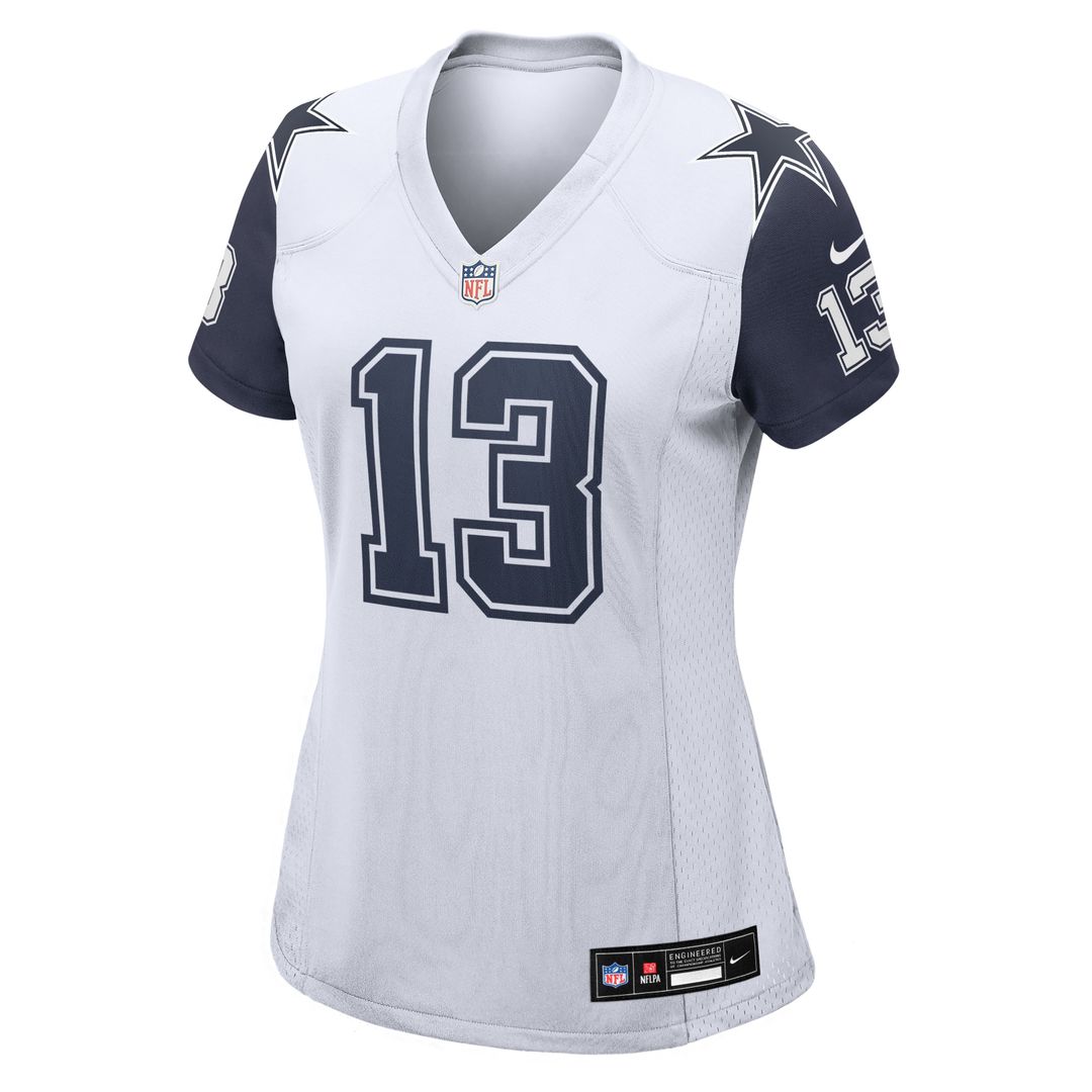 Caleb Downs Dallas Cowboys Women's Alternate Game Jersey - White