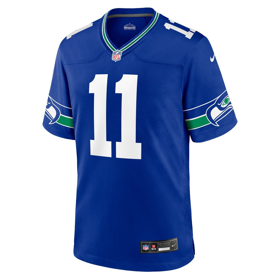 Jaxon Smith - Njigba Seattle Seahawks Throwback Player Game Jersey - Royal