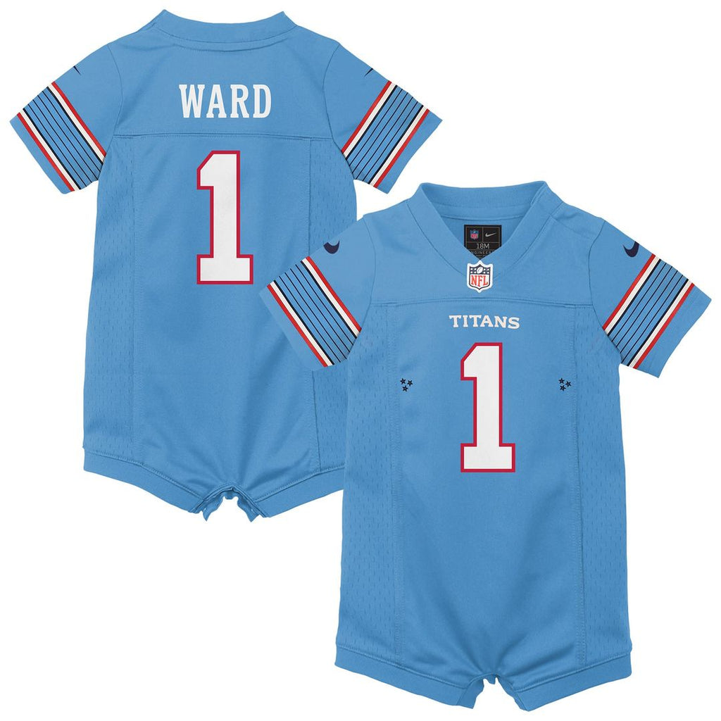 Cameron Ward Tennessee Titans Newborn Romper Game Jersey - Blue
