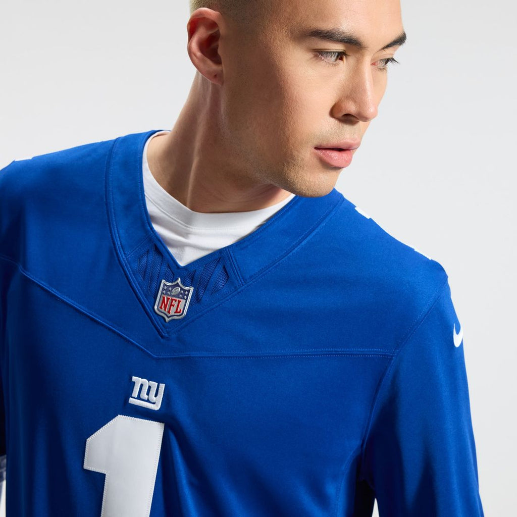 Malik Nabers New York Giants Team Vapor F.U.S.E. Stitched Limited Jersey - Royal