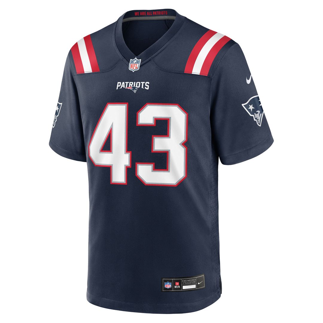 Bradyn Swinson New England Patriots Team Game Jersey - Navy