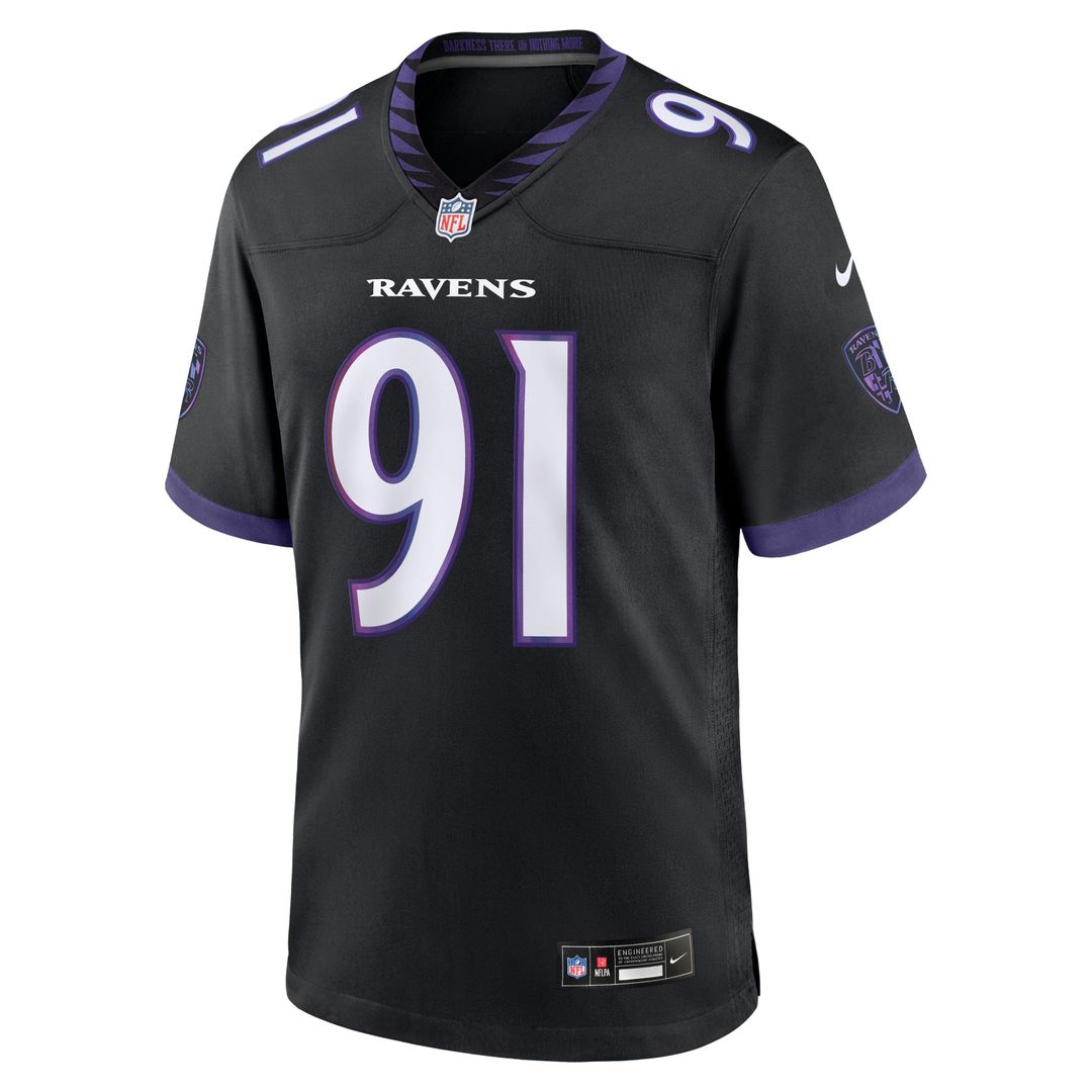 Trey Hendrickson Baltimore Ravens Team Game Jersey - Purple