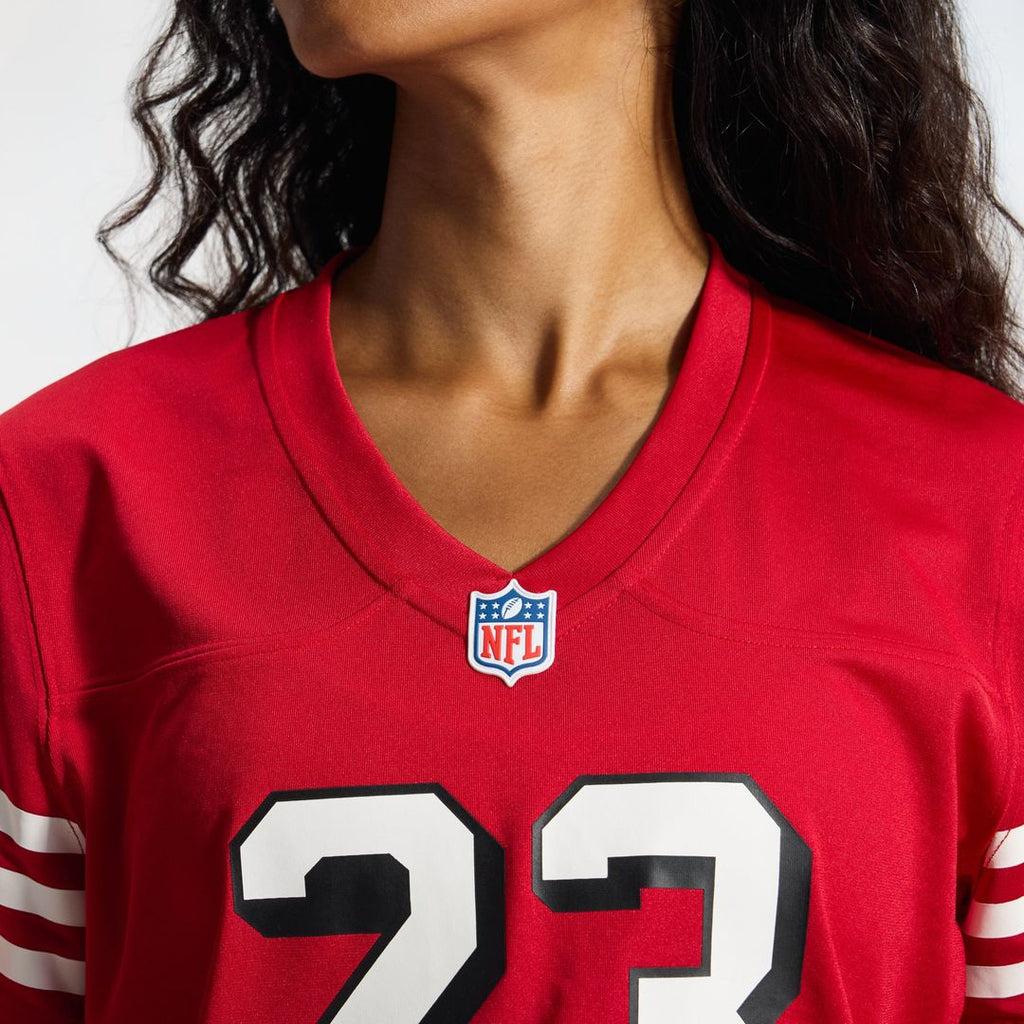 Christian McCaffrey San Francisco 49ers Women's Player Jersey - Scarlet