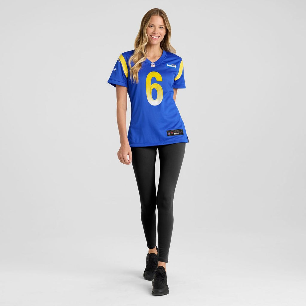 Nick Hampton Los Angeles Rams Women's Team Game Jersey - Royal
