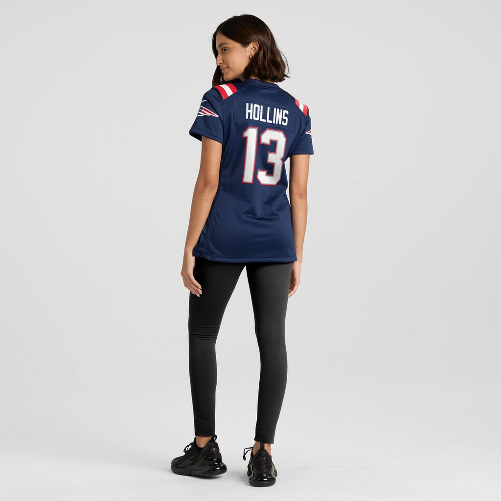 Mack Hollins New England Patriots Women's Team Game Jersey - Navy