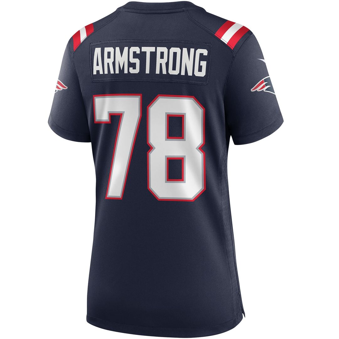 Bruce Armstrong New England Patriots Women's Game Retired Player Jersey - Navy