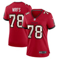 Tristan Wirfs Tampa Bay Buccaneers Women's Team Game Jersey - Red