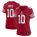 Mac Jones San Francisco 49ers Women's Team Game Jersey - Scarlet