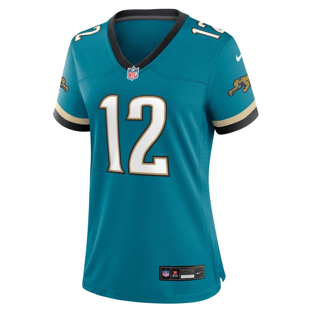 Travis Hunter Jacksonville Jaguars Women's Alternate 2 Prowler Throwback Game Jersey - Teal