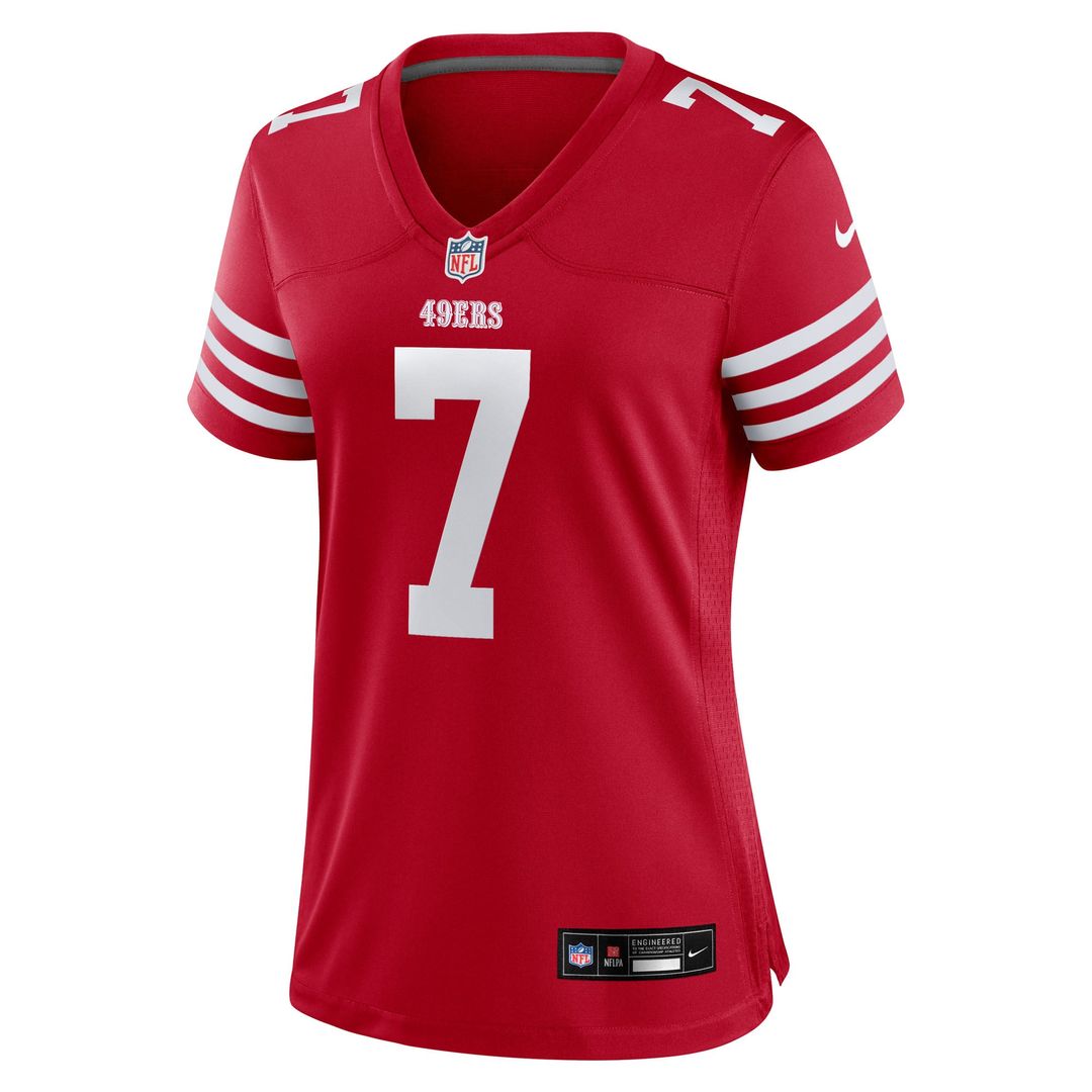 Thomas Morstead San Francisco 49ers Women's Team Game Jersey - Scarlet