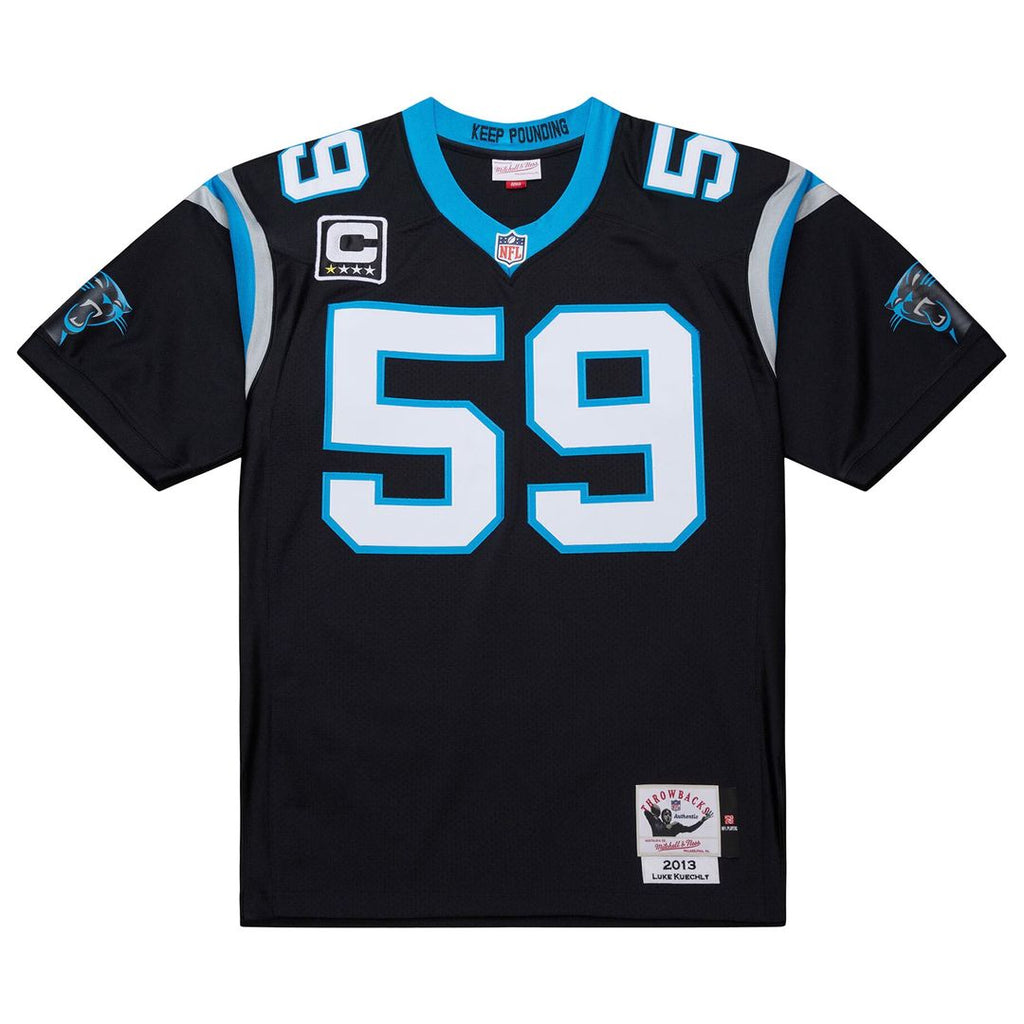 Luke Kuechly Carolina Panthers 2013 Authentic Throwback Retired Player Jersey - Black