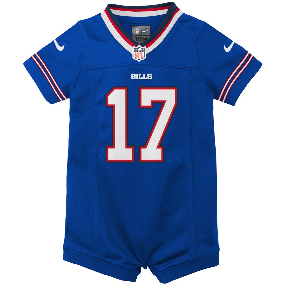 Josh Allen Buffalo Bills Newborn Romper Game Jersey - Royal