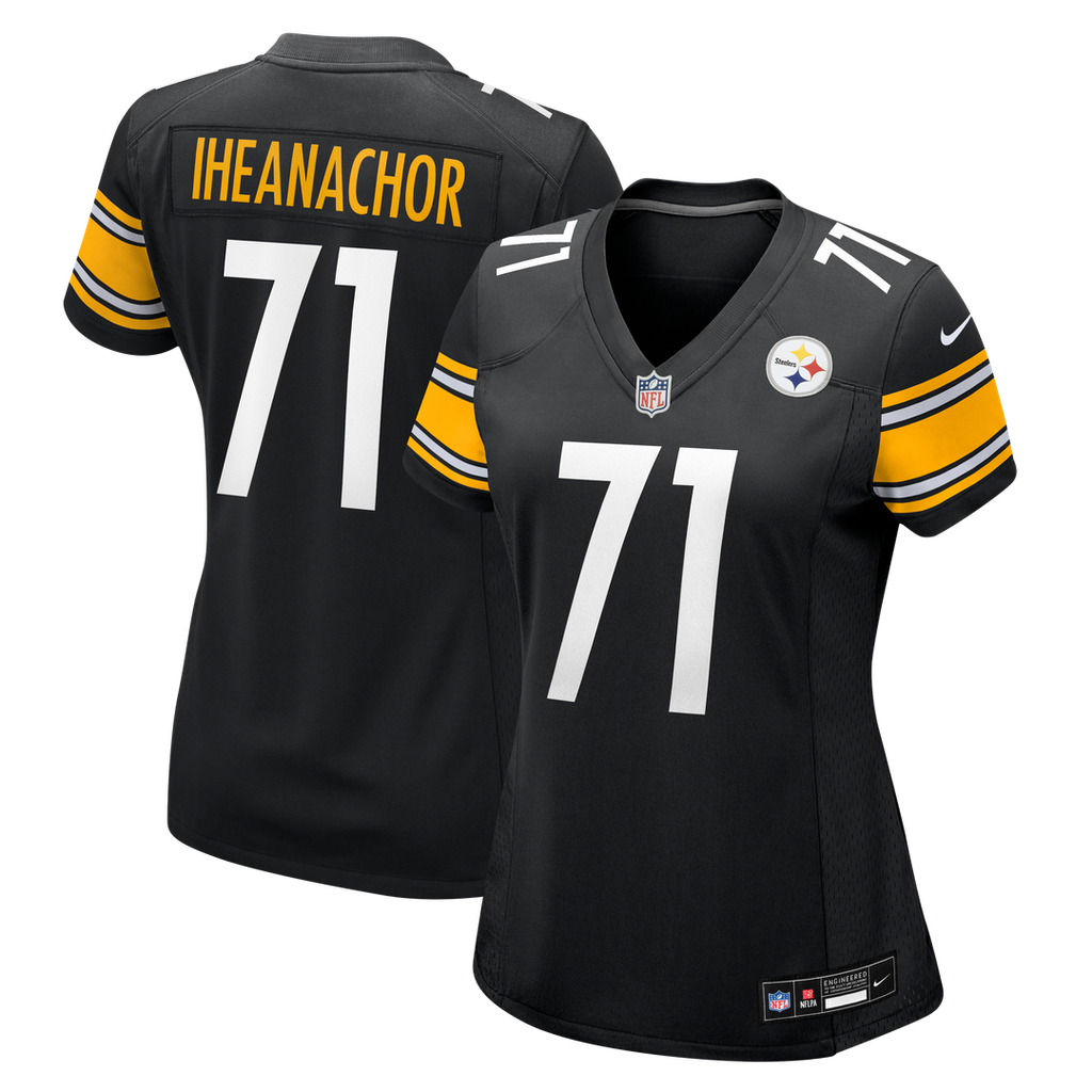 Max Iheanachor Pittsburgh Steelers Women's Team Game Jersey - Black