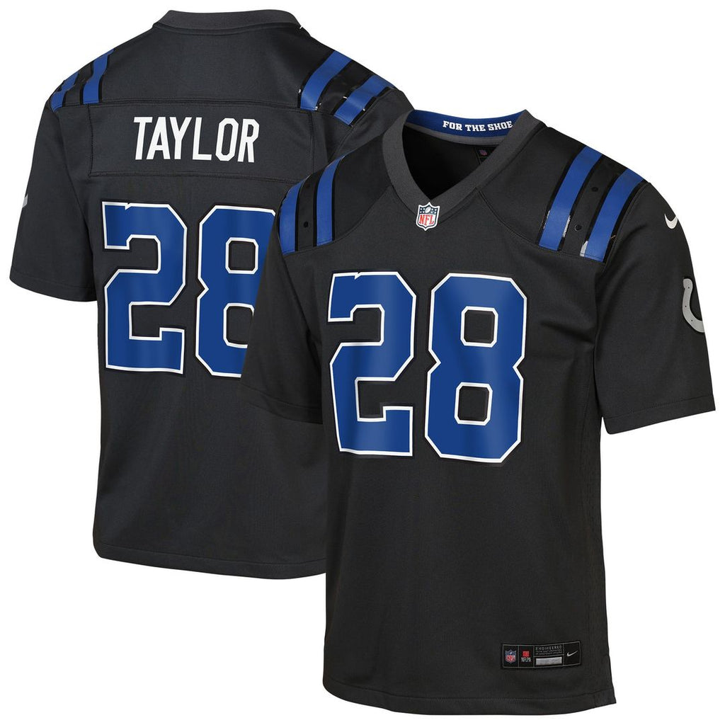 Jonathan Taylor Indianapolis Colts Youth 2026 Rivalries Collection Game Jersey - Anthracite
